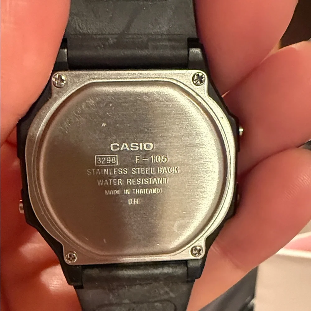 Casio Black and Blue Digital Smartwatch